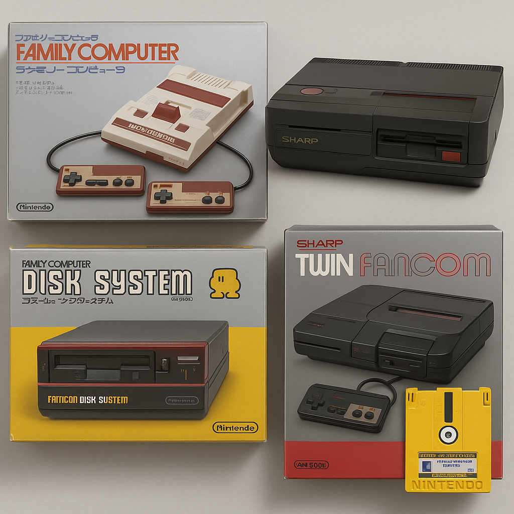 Famicoms disk system twin videoconsole