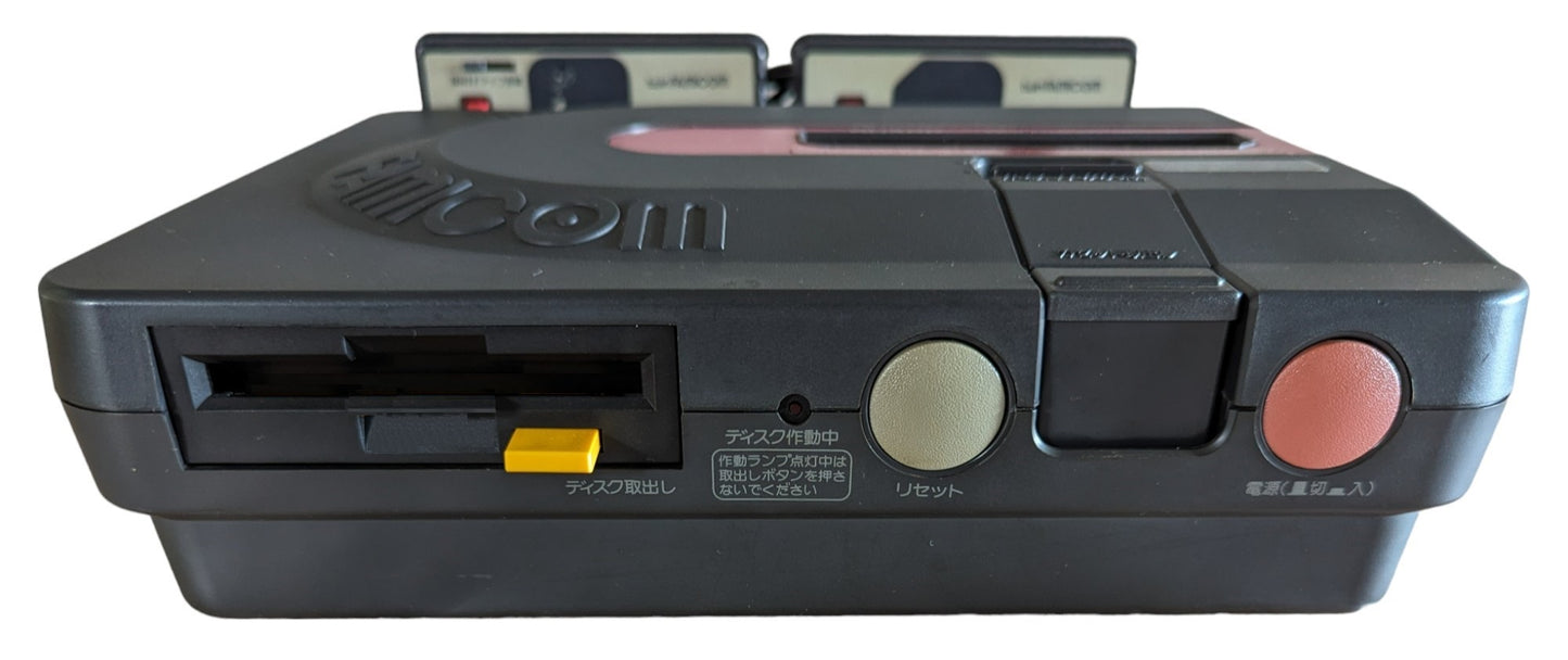 Sharp Famicom TWIN Black AN500B (AC Adapter EU) NEW Belt-Serviced (Only Japan Edition))