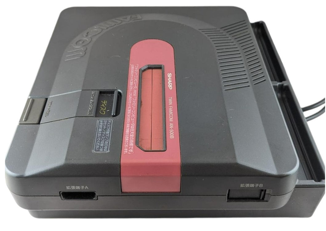 Sharp Famicom TWIN Black AN500B (AC Adapter EU) NEW Belt-Serviced (Only Japan Edition))