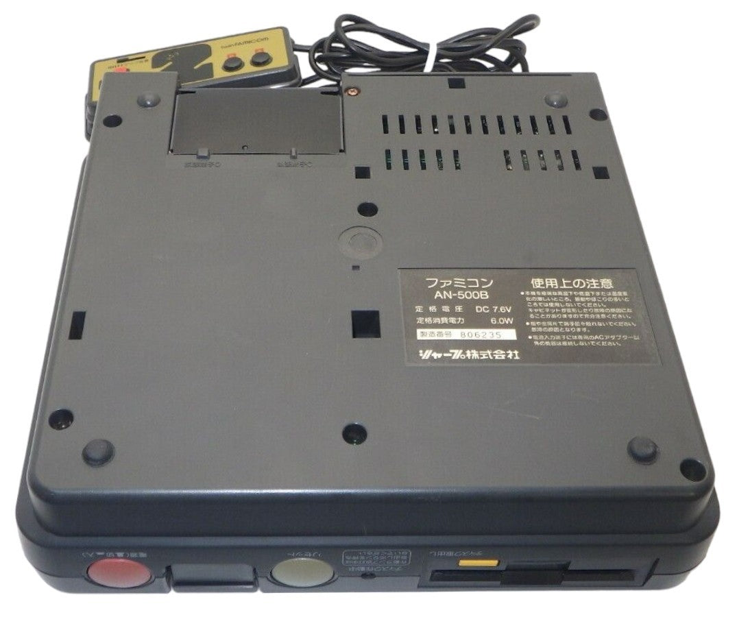 Sharp Famicom TWIN Black AN500B (AC Adapter EU) NEW Belt-Serviced (Only Japan Edition))