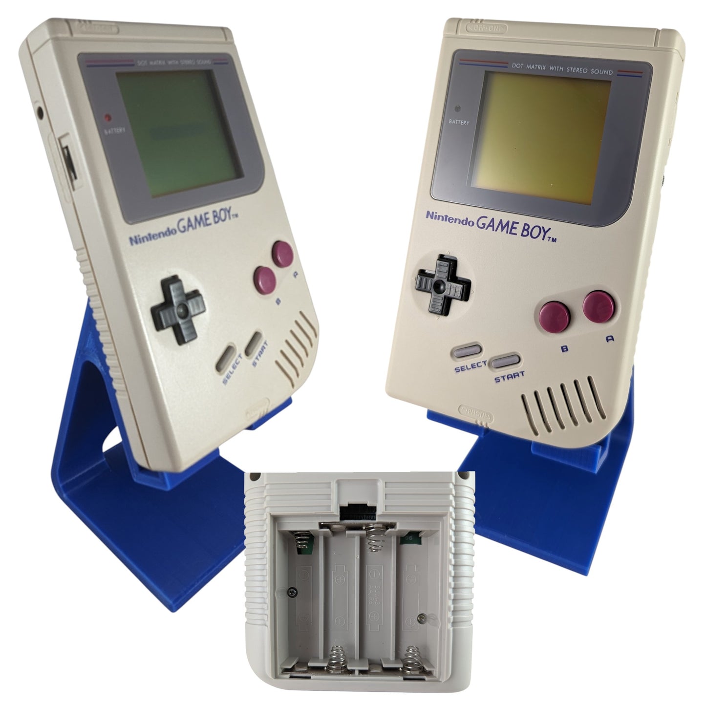 GB ORIGINAL TRANSPORT HARD CASE + GAME BOY with JAPAN AC Power Supply - RARE