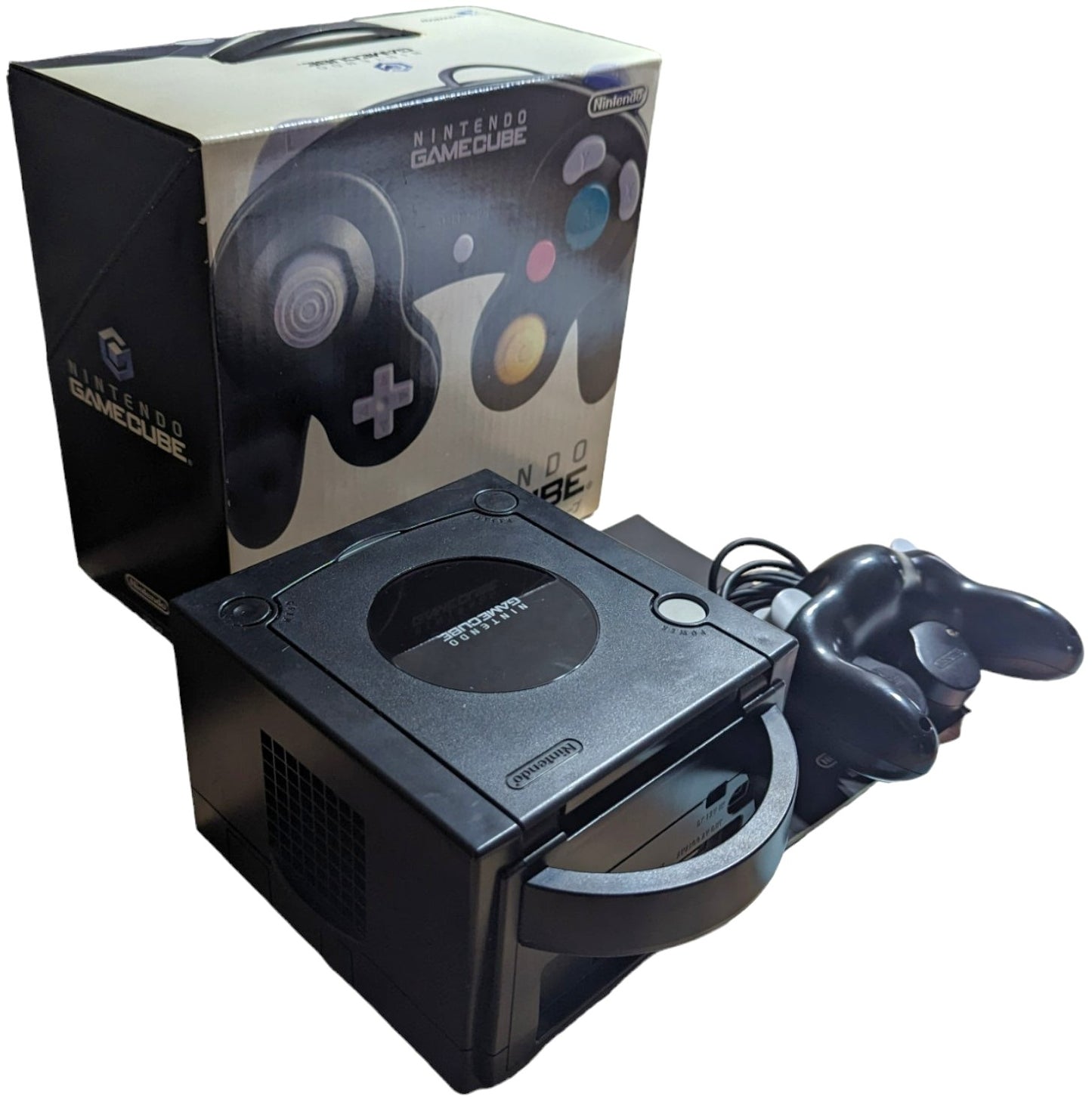 GC – DOL-001 BLACK (BOXED/controller/Instruc/AC/AV) Nintendo Gamecube NTCS-J