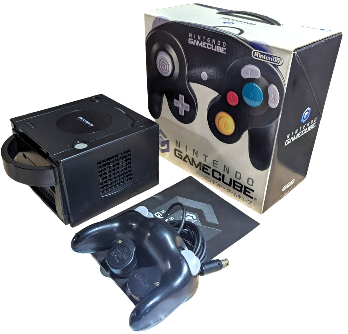 GC – DOL-001 BLACK (BOXED/controller/Instruc/AC/AV) Nintendo Gamecube NTCS-J