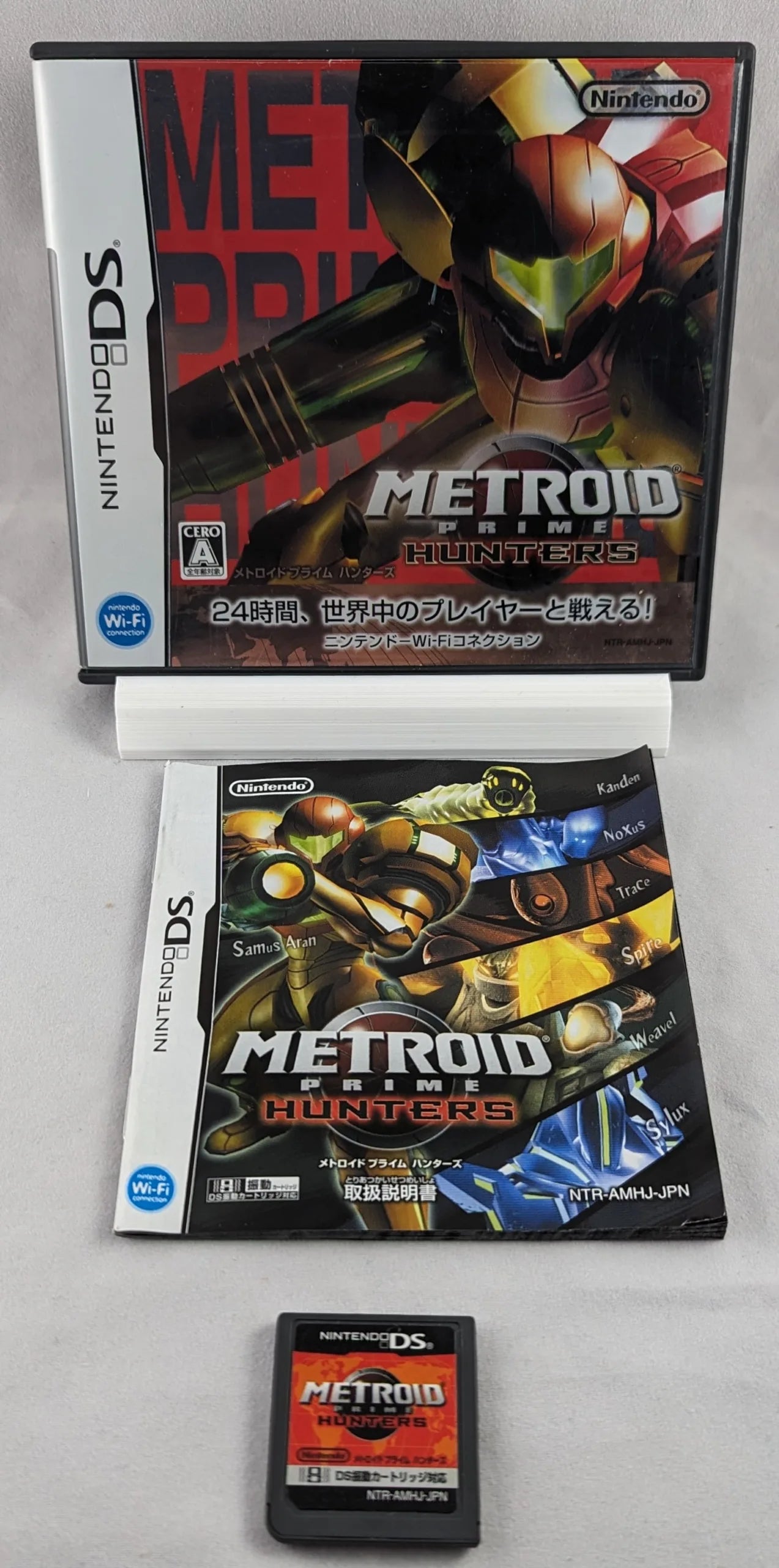 DS - Metroid Prime Hunters (game+box+instruction) Nintendo - JAPAN