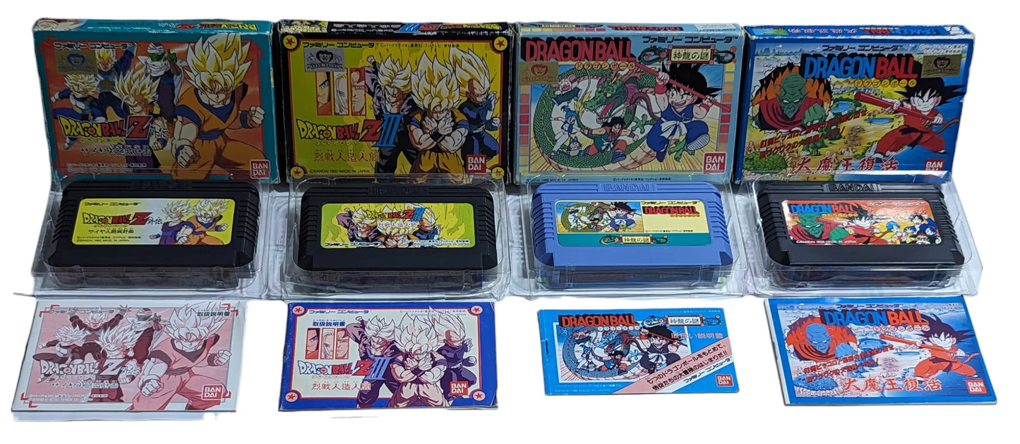 FC – DRAGON BALL - x9 Complete Game Compilation - Famicom/NES Nintendo (JAPAN)