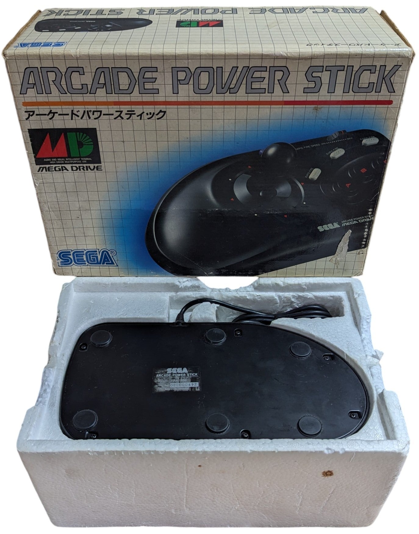 SEGA Megadrive - Boxed Arcade Power Stick 3 Button/Rapid Fire CONTROLLER (Japan)