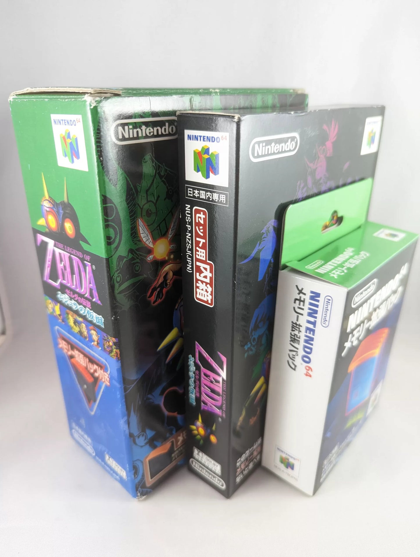 N64 - THE LEGEND OF ZELDA SET - Majoras Mask Game+Memory Expansion Pack - NINTENDO (JAPAN)
