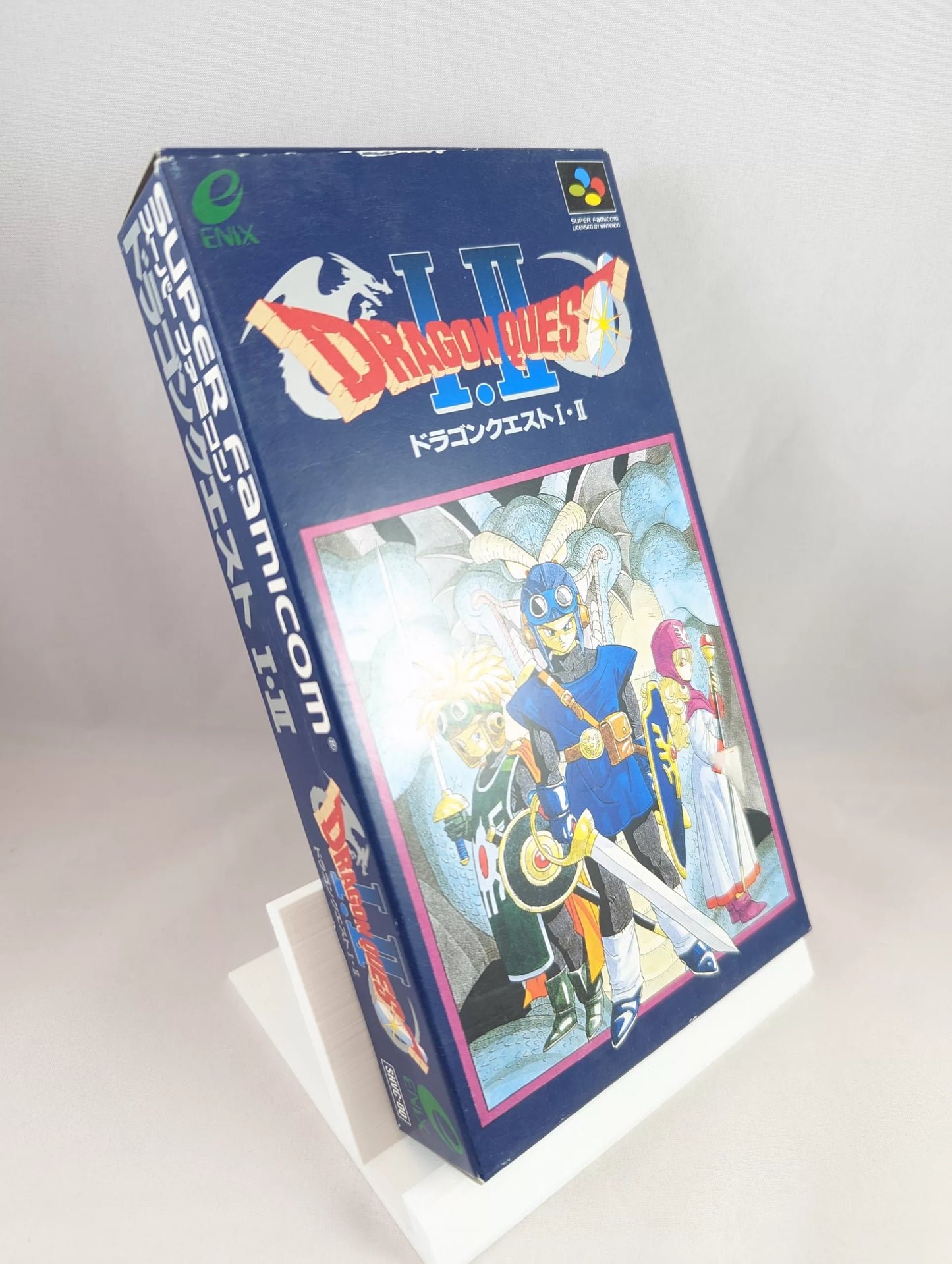 SUPER FAMICOM DRAGON QUEST I and II (game+box+instruction) Super Nintendo (JAPAN)