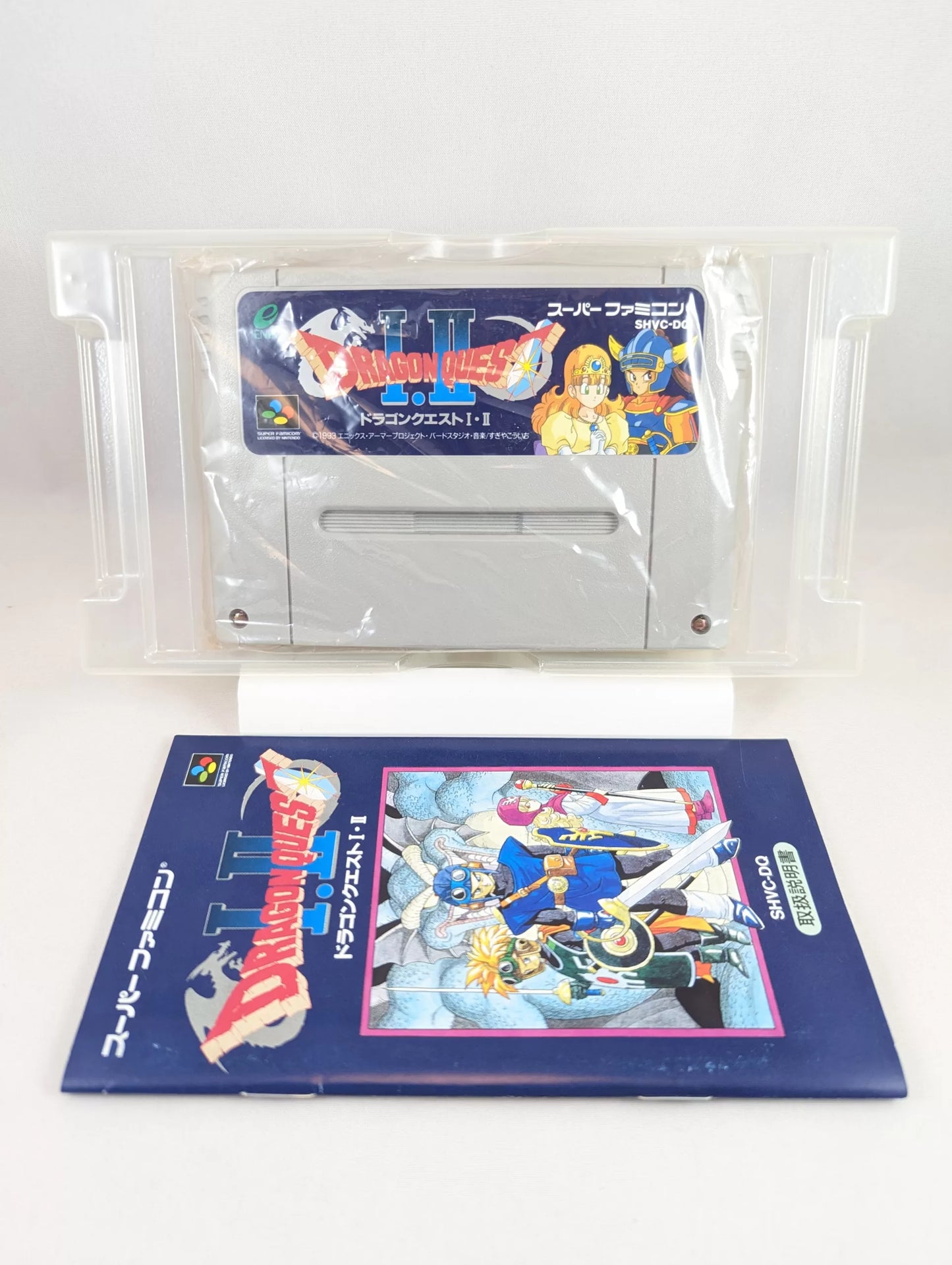 SUPER FAMICOM DRAGON QUEST I and II (game+box+instruction) Super Nintendo (JAPAN)