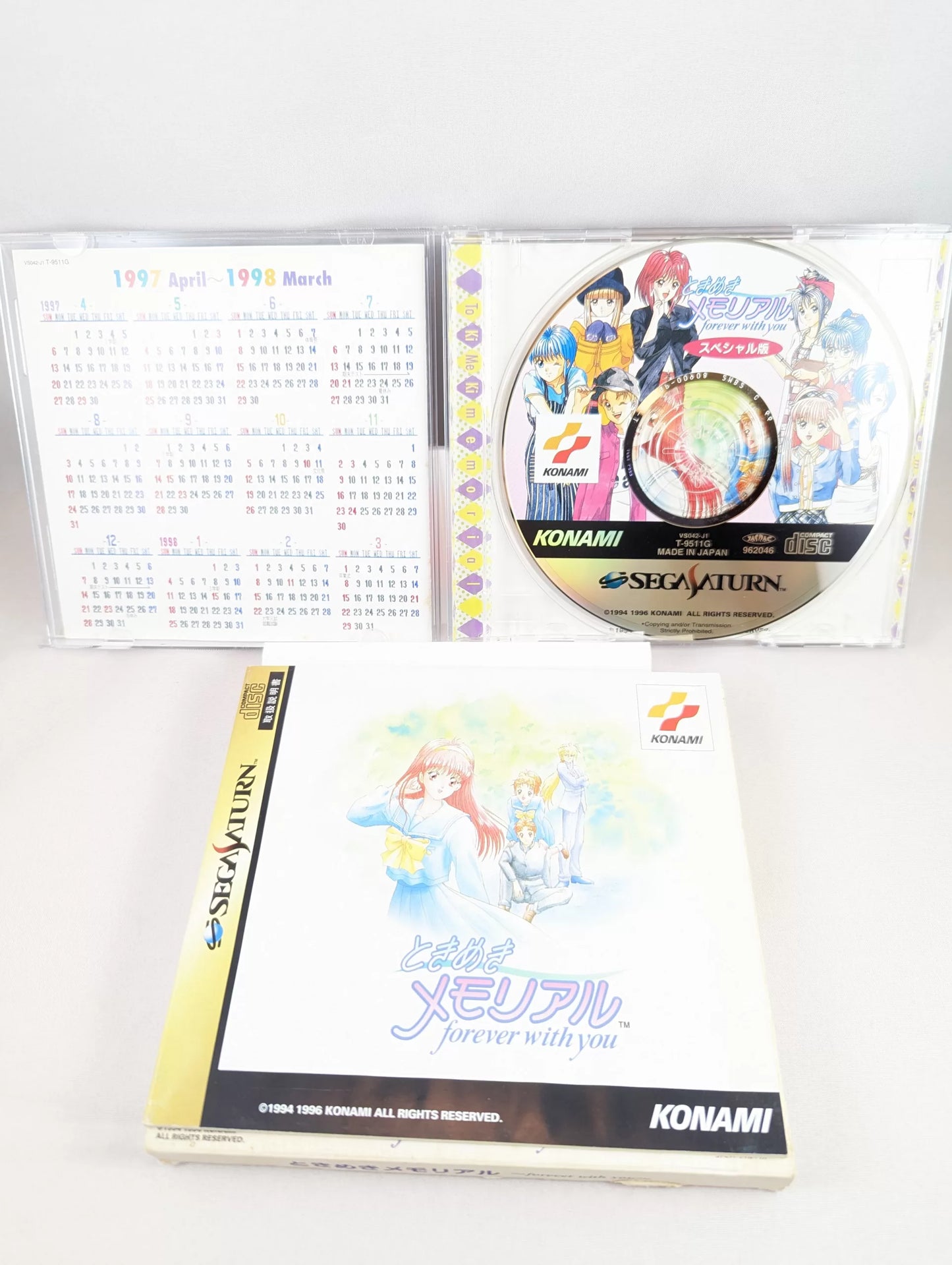 SEGA SATURN - Tokimeki memorial - Forever with You (game+case+instruction) JAPAN