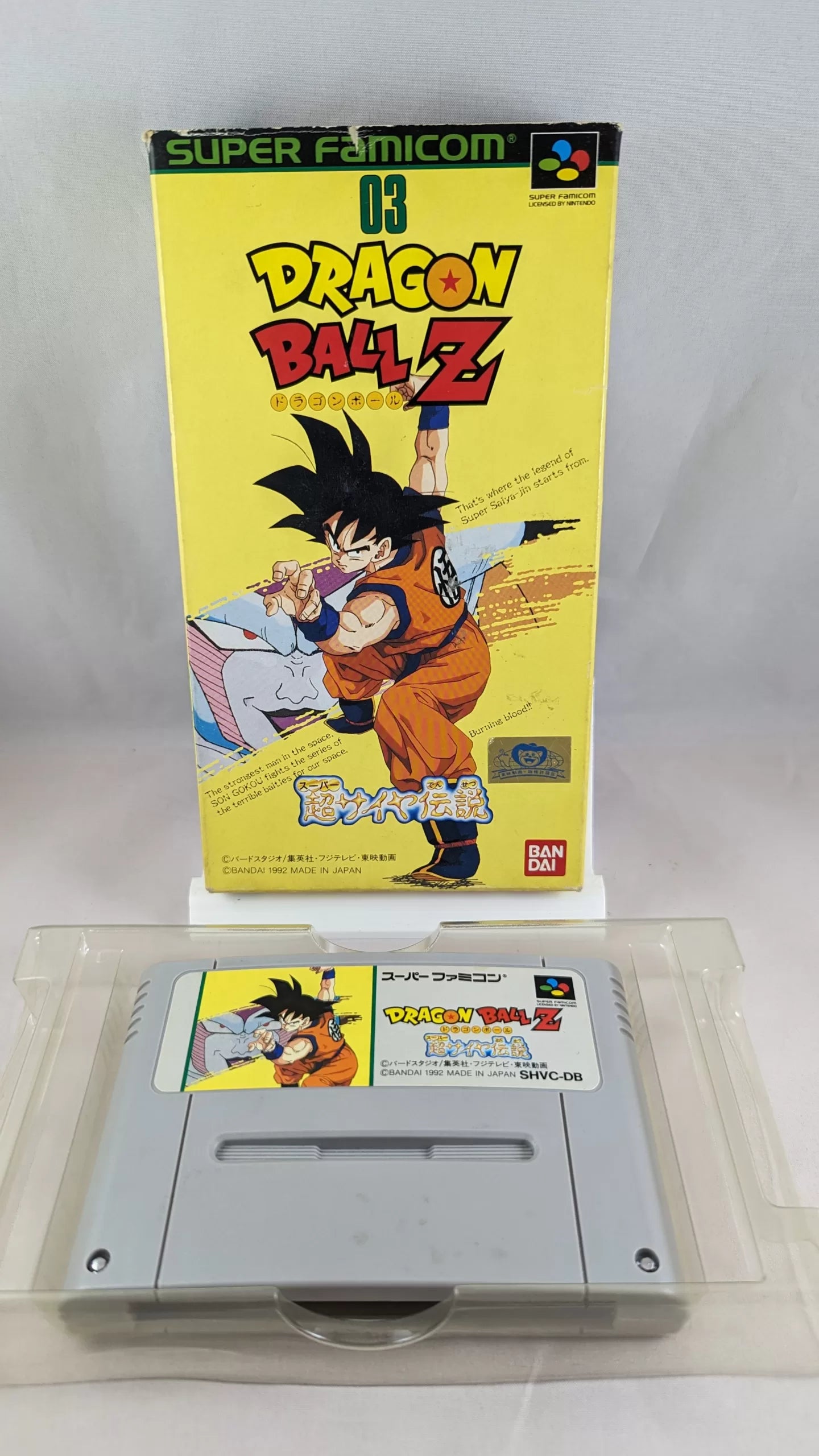 SUPER FAMICOM - Dragon Ball Z - Super Saiya Densetsu 03(game+box) Super Nintendo (JAPAN)