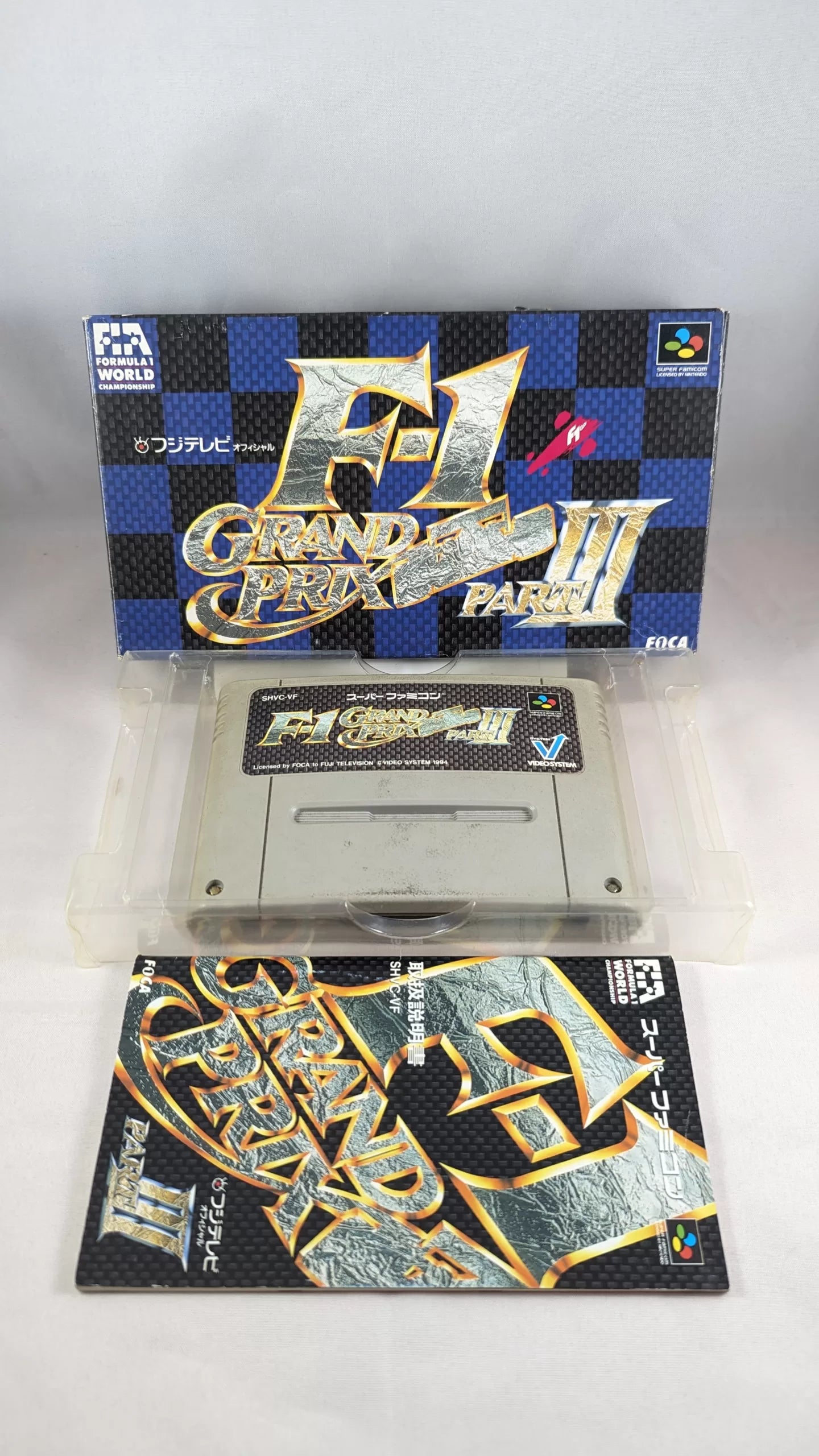SUPER FAMICOM F1 Gran Prix III SFC SNES (game + box + Instructions) Super Nintendo (JAPAN)