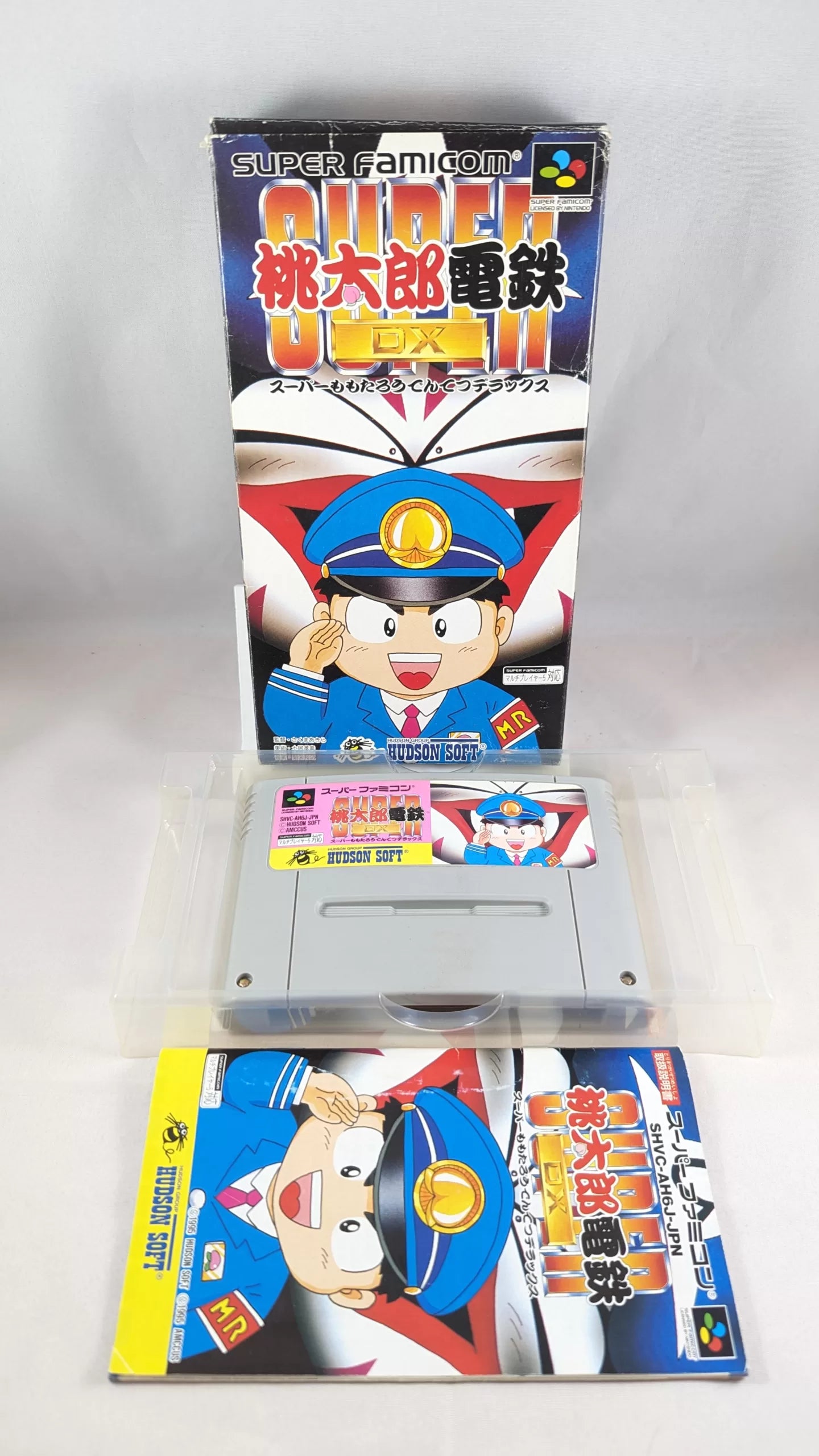 SUPER FAMICOM Super Momotaro Dentetsu DX SNES/SFC (game + box + instructions) Super Nintendo (JAPAN)