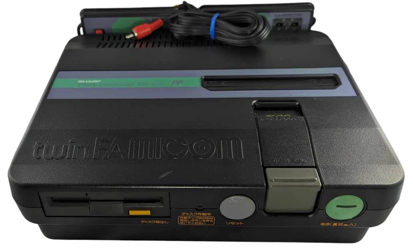 Sharp FAMICOM TWIN GREY AN505BK (SINGLE CONSOLE+AC EURO) NEW BELT-SERVICED (ONLY Japan EDITION)