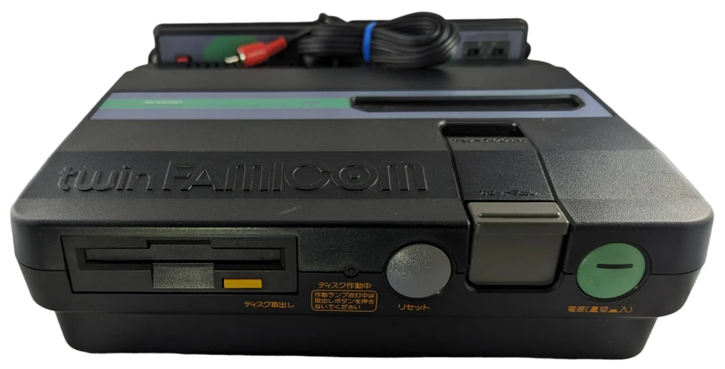 Sharp FAMICOM TWIN GREY AN505BK (SINGLE CONSOLE+AC EURO) NEW BELT-SERVICED (ONLY Japan EDITION)