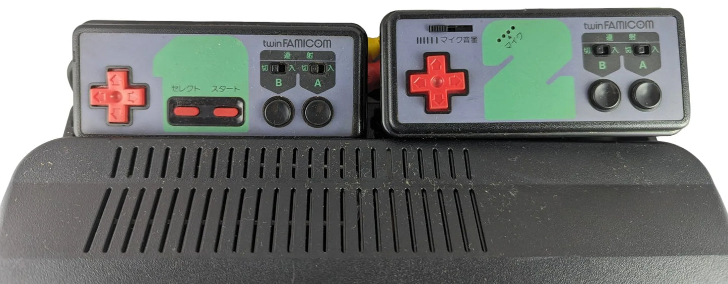 Sharp FAMICOM TWIN GREY AN505BK (SINGLE CONSOLE+AC EURO) NEW BELT-SERVICED (ONLY Japan EDITION)