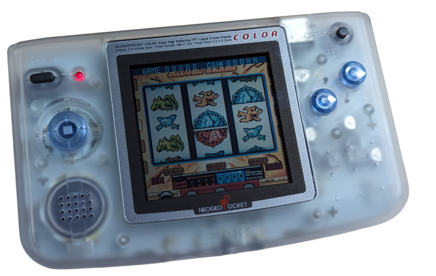 SNK Neogeo Pocket Color - CLEAR - DEL SOL Limited Ed Pachisuro Aruze (Only Japan)