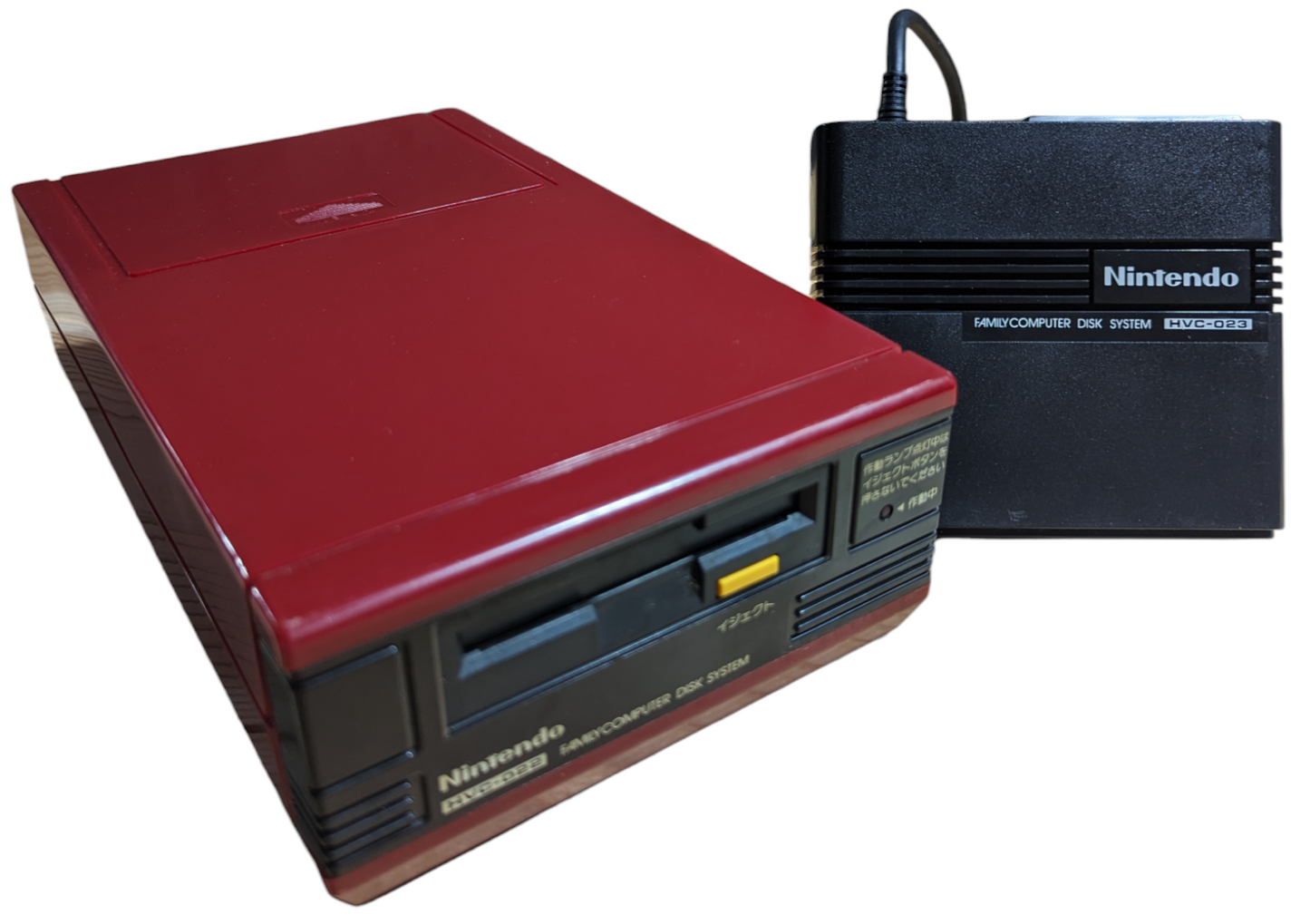 FAMICOM DISK UNIT+RAM ADAPTER (HVC022+HVC023) NEW BELT/SERVICED - NINTENDO (ONLY JAPAN Edition)