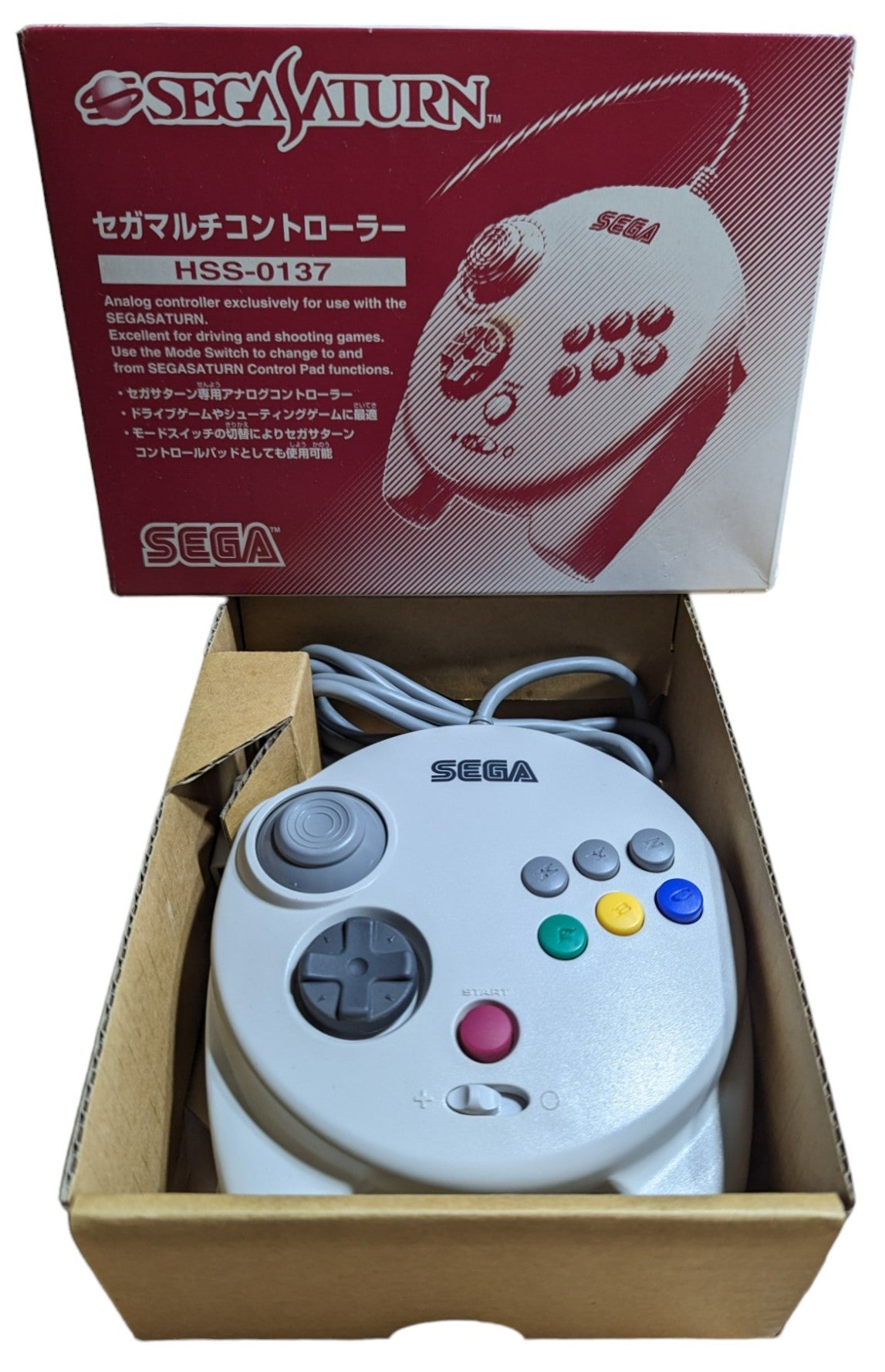 SEGA SATURN - HSS-137 Multicontroller - 3D Control PAD (BOXED) - Controller (Japan)