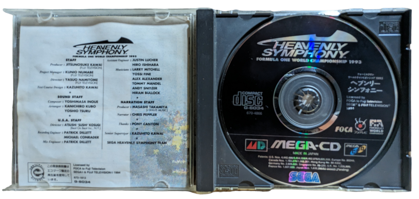 SEGA Mega CD - Heavently Simphony (game+case+Instructions) (Japan)