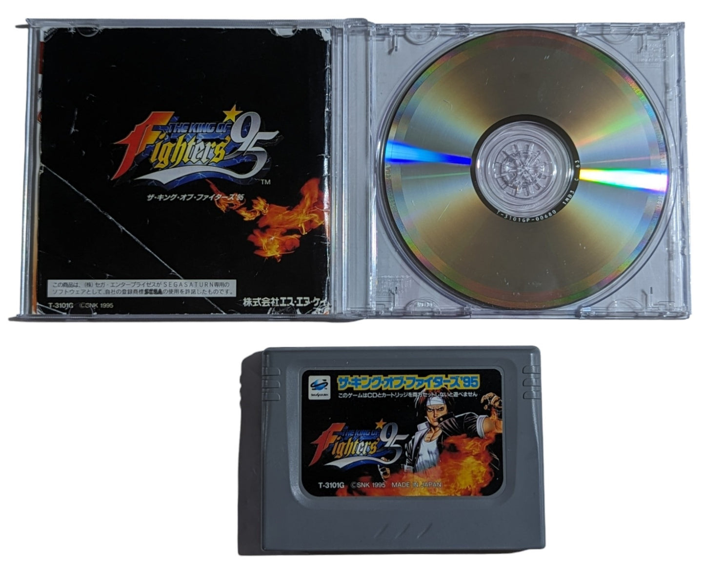 SEGA SATURN - King of Fighters 95 (NO OUTER BOX) + RAM CARTRIDGE (JAPAN)