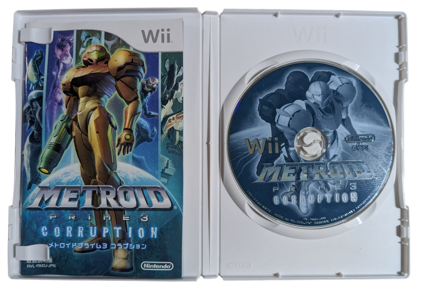 Wii - Metroid Prime 3 - Corruption- (juego+estuche+instrucciones) Nintendo (JAPÓN)