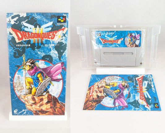 SUPER FAMICOM - DRAGON QUEST III – SNES/SFC (juego+caja+instrucciones) Super Nintendo (JAPÓN)