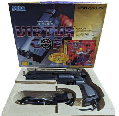 SEGA SATURN - GS9059 Virtua COP Gun + Virtua Cop 1-2 game - Peripheral (JAPAN)