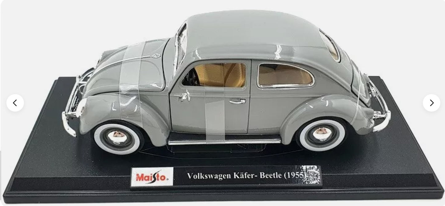 1:18 Maisto - Volkswagen Beetle Kaifer 1955 Grey