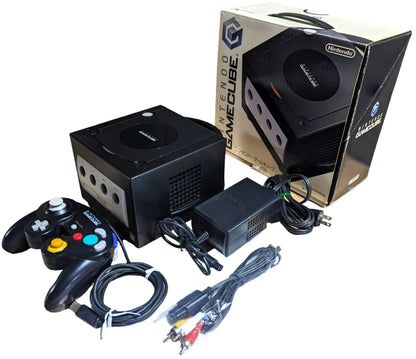 GC – DOL-001 BLACK (BOXED/controller/Instruc/AC/AV) Nintendo Gamecube NTCS-J