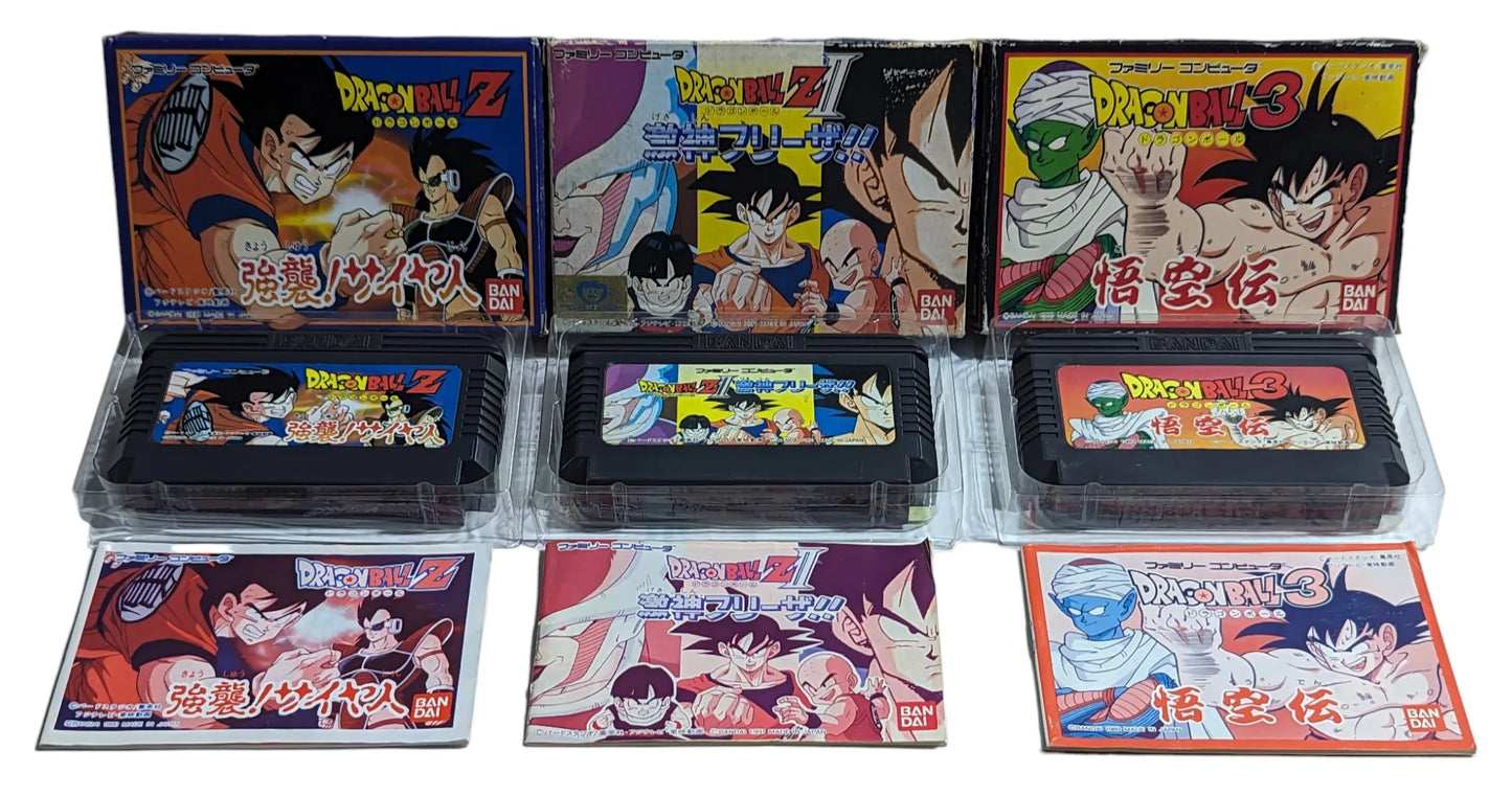 FC – DRAGON BALL - x9 Complete Game Compilation - Famicom/NES Nintendo (JAPAN)