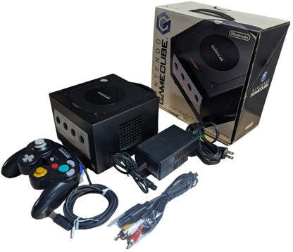 GC – DOL-001 BLACK (BOXED/controller/Instruc/AC/AV) Nintendo Gamecube NTCS-J