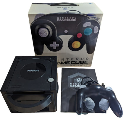 GC – DOL-001 BLACK (BOXED/controller/Instruc/AC/AV) Nintendo Gamecube NTCS-J