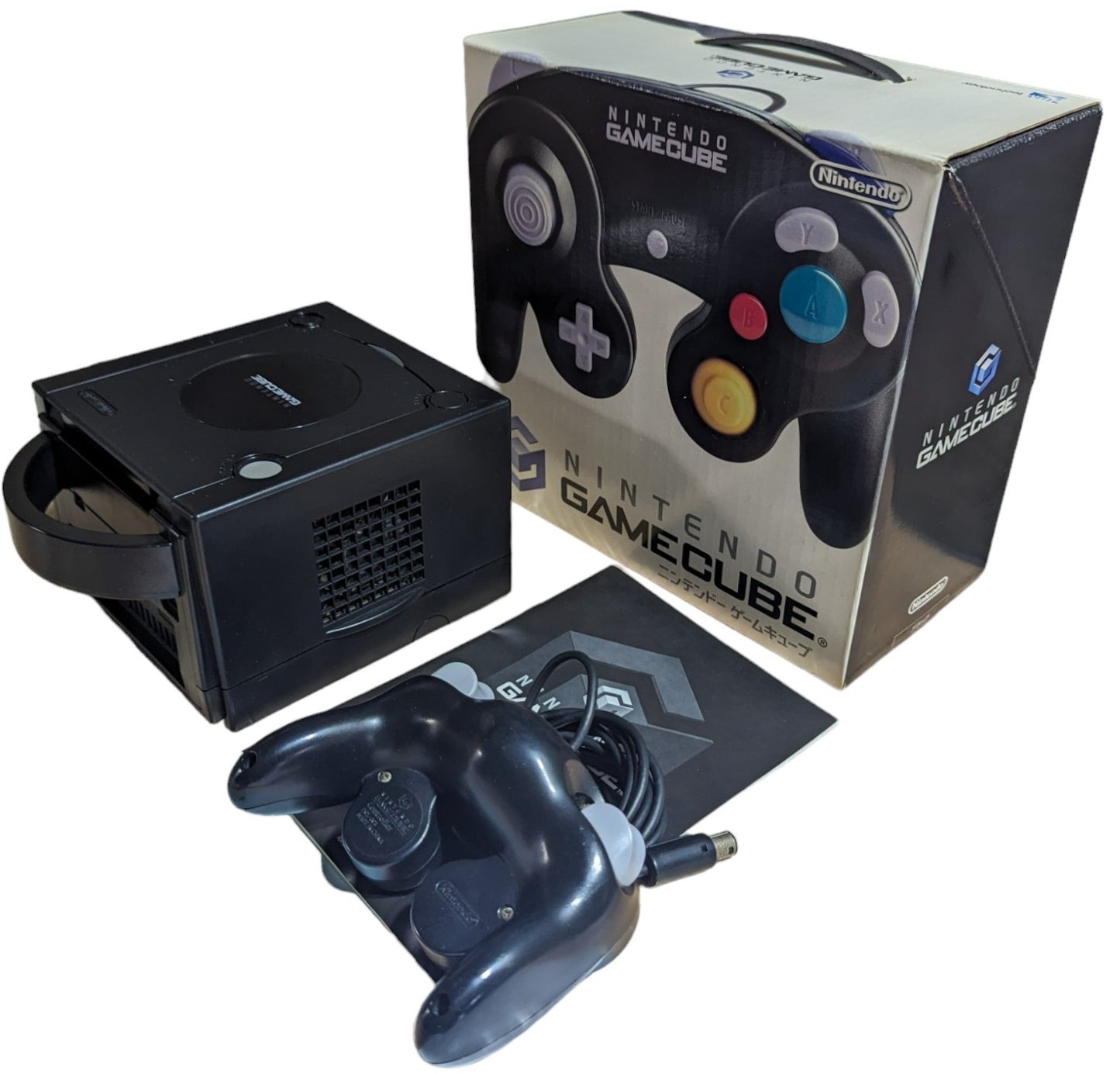 GC – DOL-001 BLACK (BOXED/controller/Instruc/AC/AV) Nintendo Gamecube NTCS-J