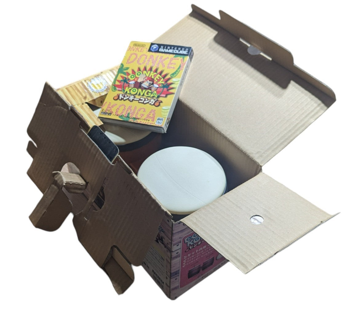 GC – DONKEY KONGA (COFFRET - Bongos/Jeu) Nintendo Gamecube (JAPON)