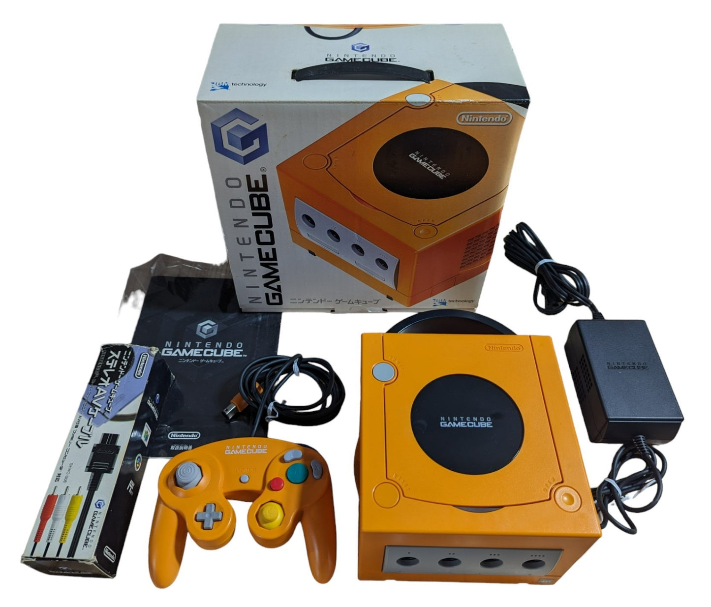 GC - DOL-001  ORANGE (BOXED) Serial Match - Nintendo Gamecube (ONLY JAPAN)