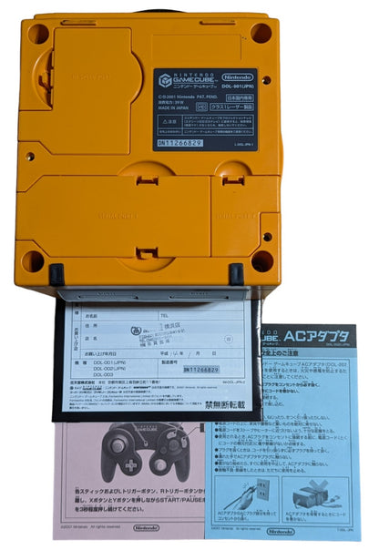 GC - DOL-001  ORANGE (BOXED) Serial Match DN11266829  - Nintendo Gamecube (ONLY JAPAN)