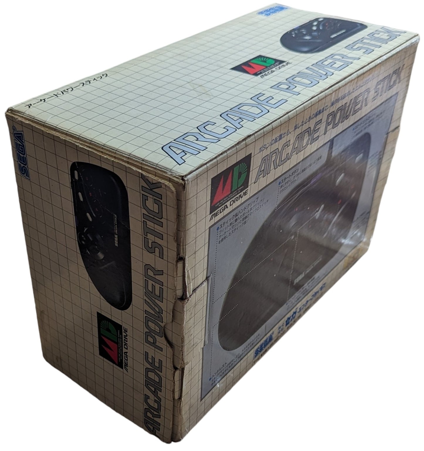 SEGA Megadrive - Arcade Power Stick CONTROLLER - 3 Button/Rapid Fire WITH BOX (Japan)