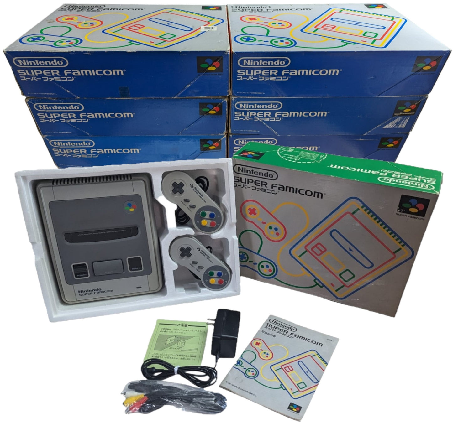 SUPER FAMICOM SHVC-001 (SNES) BOXED (NSTC-J) Nintendo - JAPAN