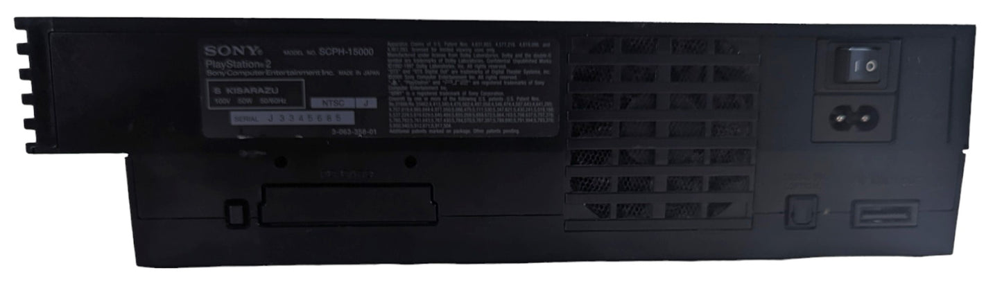 SONY PS2 - FAT BLACK SCPH-10000 - Playstation 2 NTCS-J JAPAN (TESTED)
