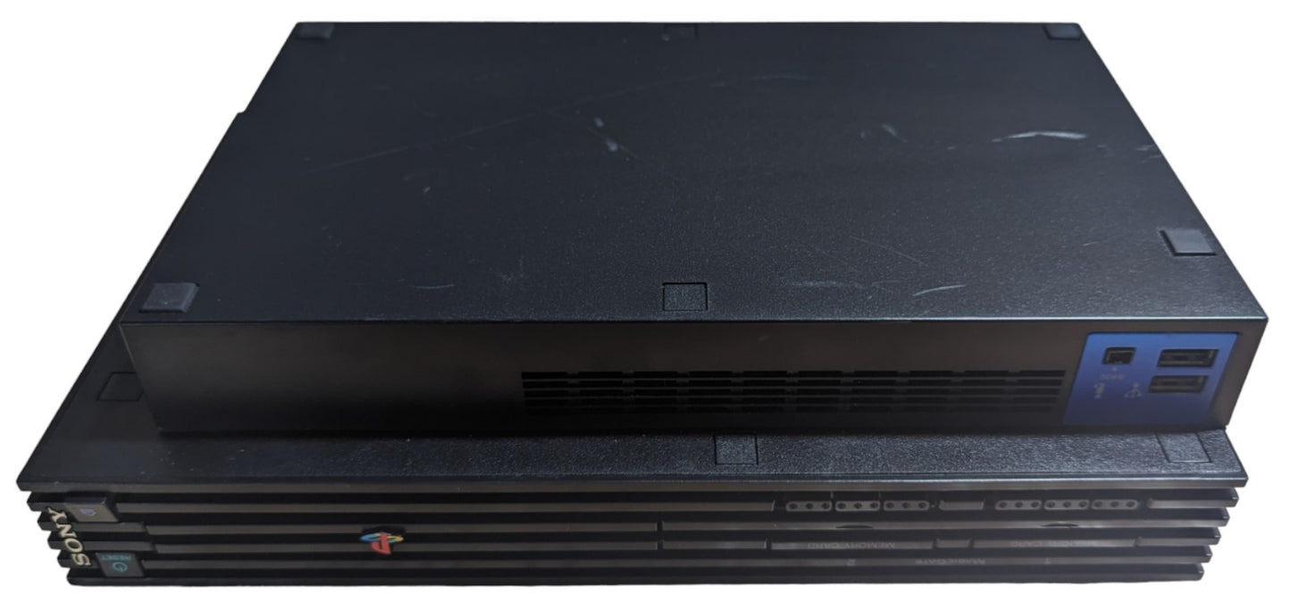 SONY PS2 - FAT BLACK SCPH-10000 - Playstation 2 NTCS-J JAPAN (TESTED)