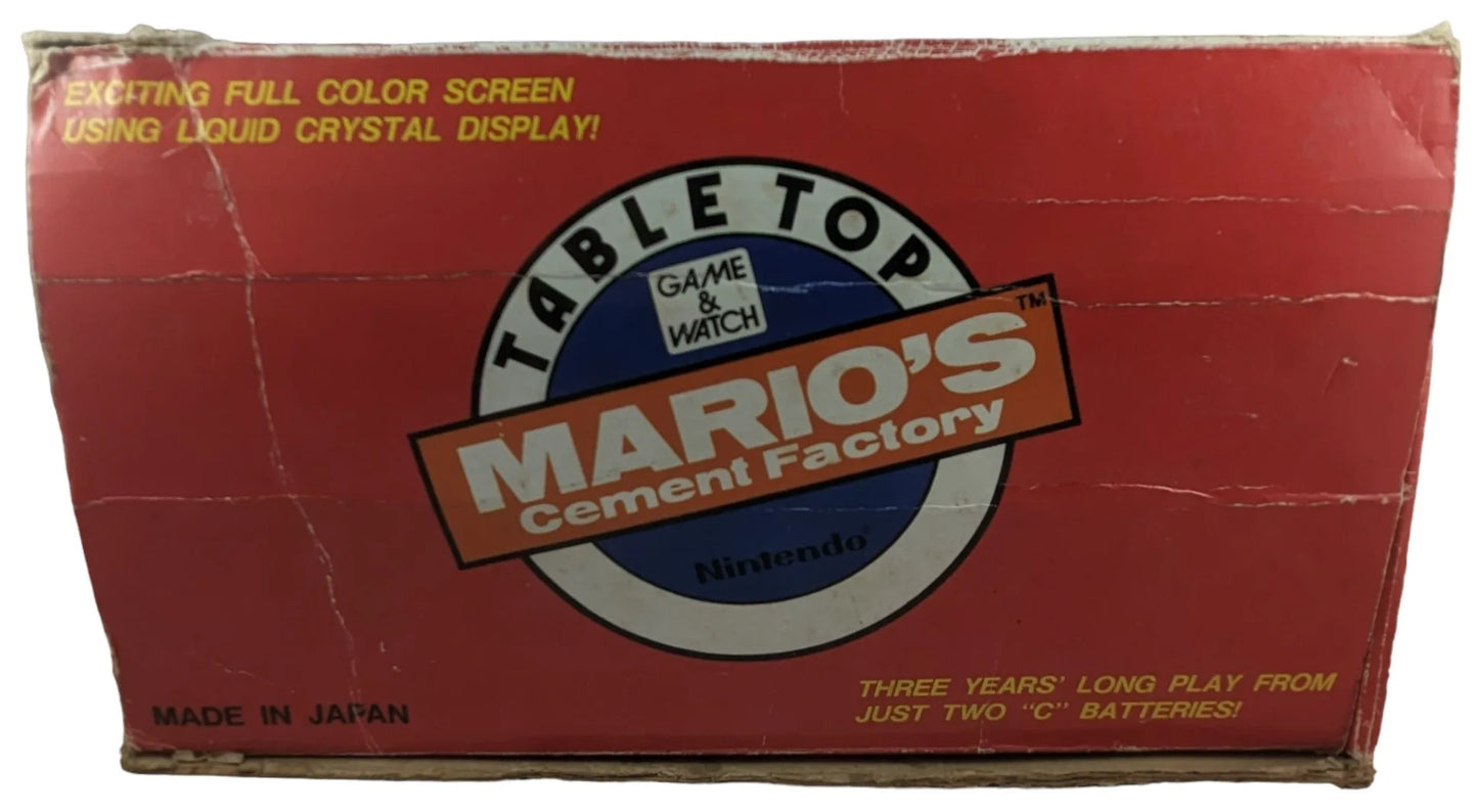 GW GAME AND WATCH TABLE TOP MARIO´S CEMENT FACTORY NINTENDO