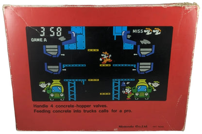 GW GAME AND WATCH TABLE TOP MARIO´S CEMENT FACTORY NINTENDO