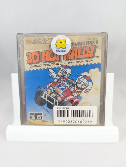FAMICOM DISK - 3D HOT RALLY - Grand prix II (game+case+OUTER BOX+instruction) NINTENDO - Japan