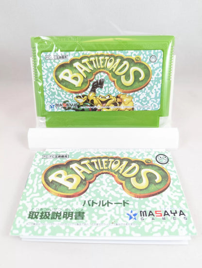 FC – BATTLETOADS (game+box+instruction) FC/NES Nintendo (JAPAN) NEW