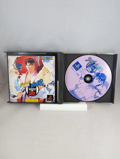 PS1 - Street Fighter Zero 2 (game+box+instruction) Sony Playstation (JAPAN)