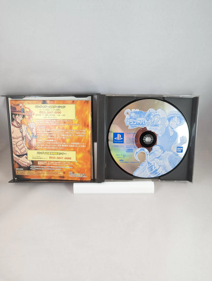 PS1 - One Piece Grand Battle 2 (game+box+instruction) Sony Playstation (JAPAN)