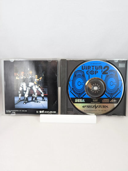 SEGA SATURN - VIRTUA COP 2 (game+case+instruction) JAPAN
