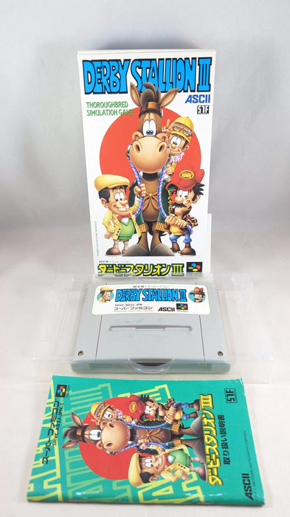 SUPER FAMICOM - Derby stalion III - SNES/SFC (game + box + instructions) Super Nintendo (JAPAN)