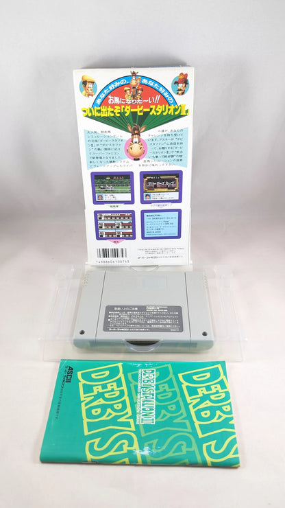 SUPER FAMICOM - Derby stalion III - SNES/SFC (game + box + instructions) Super Nintendo (JAPAN)